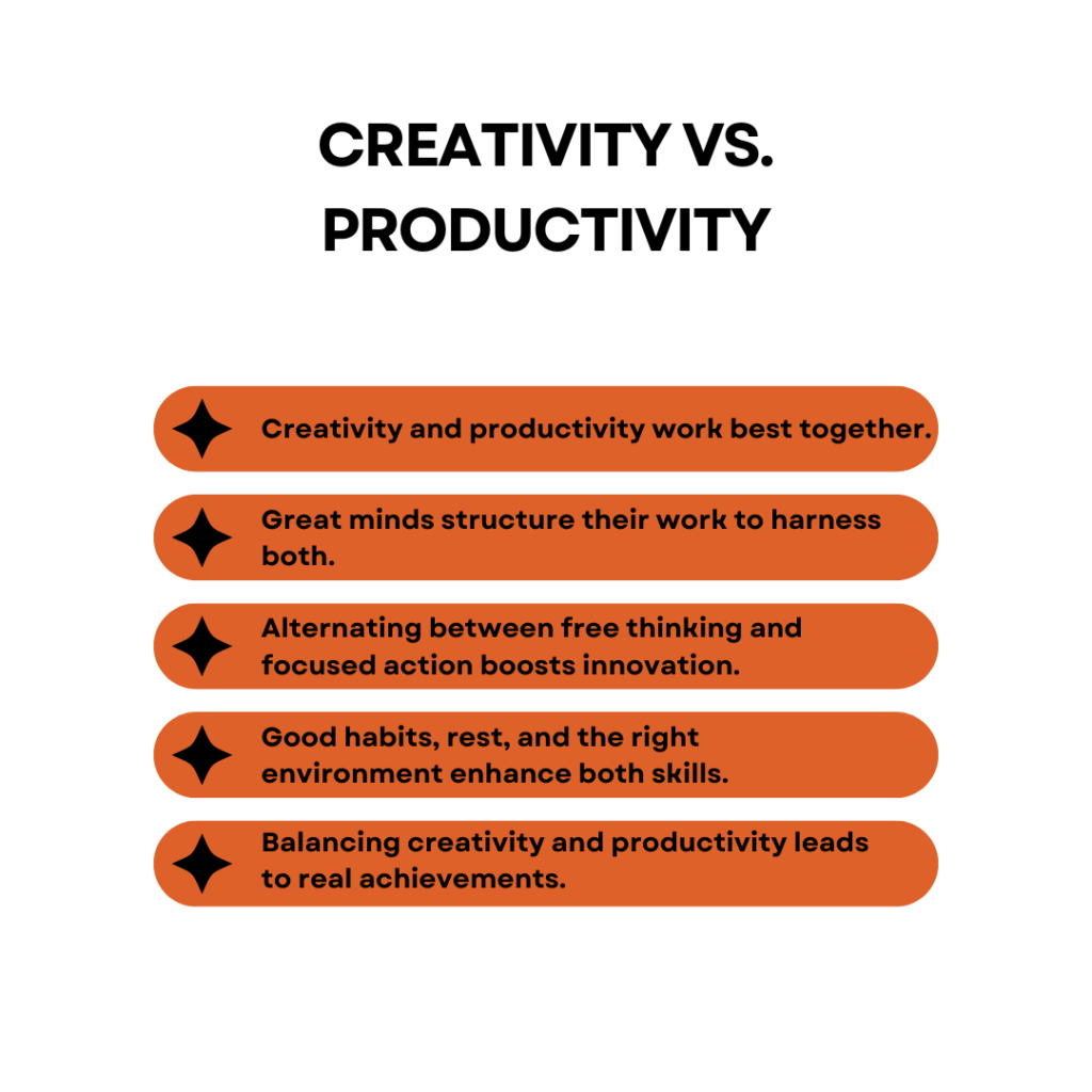 Creativity vs. Productivity